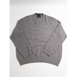 Jos A Bank Reserve Sweater Mens XXL Gray‎ Italian Yarn Pullover Italy Wool Blend